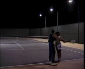 Анал на теннисном корте